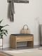 Bench Outdoor Wooden with Pillows 60x38x46cm