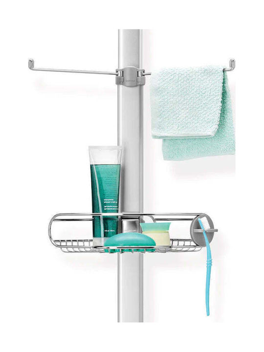 Simplehuman Επιδαπέδια Ραφιέρα Μπάνιου Μεταλλική 23.88x30x274.07cm