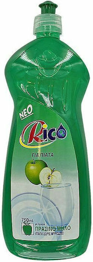 Rico Υγρό Πιάτων Άρωμα Πράσινο Μήλο 16x750ml