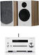 Advance Paris Sound System 2 Paris + All in One System IC-ADVKC100LW+ADVMYCONNECT60W 30W with CD Player and WiFi White