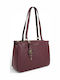 Leather Women's Bag Shoulder Burgundy
