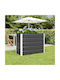 vidaXL Topf Metallisch Charcoal 480x50x45cm.