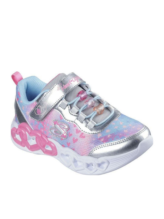 Skechers Παιδικά Sneakers Ασημί
