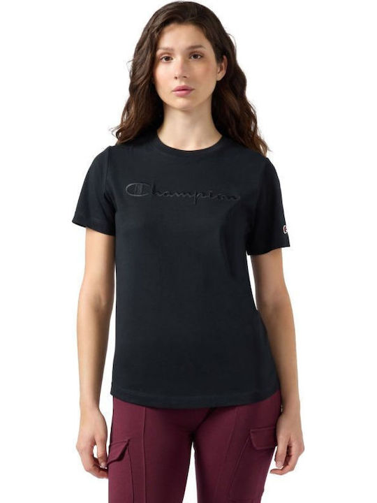 Champion Γυναικείο Αθλητικό T-shirt Black