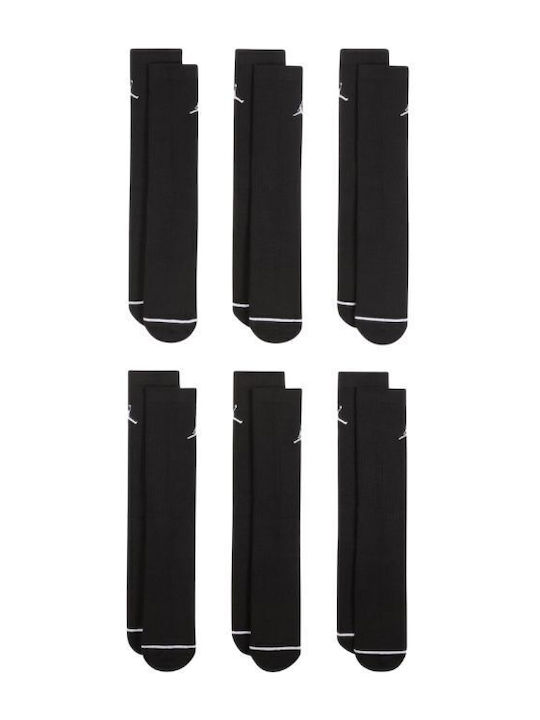 Jordan Everyday Sosete Sport Baschet Negre 6 Perechi