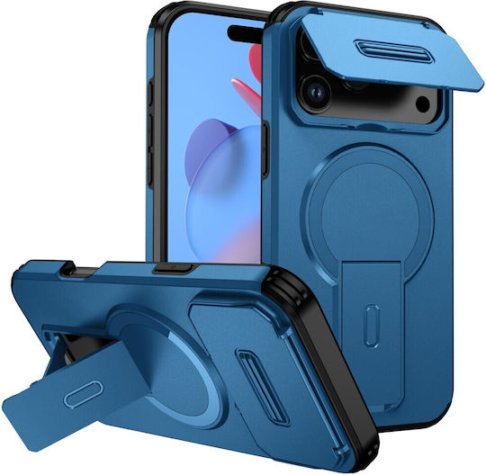 Enkay Umschlag Rückseite Kunststoff Blau (iPhone 17 Pro Max)