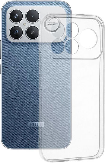 Techsuit Umschlag Rückseite Silikon Transparent (Poco F8 Ultra)