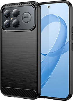 Techsuit Carbon Stoßstange Silikon / Kunststoff Schwarz (Poco F8 Ultra)