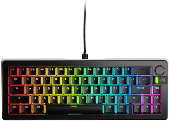 Glorious PC Gaming Race GMMK 3 Pro Gaming Mechanical Keyboard 65% with Glorious Fox switches and RGB lighting (International English)