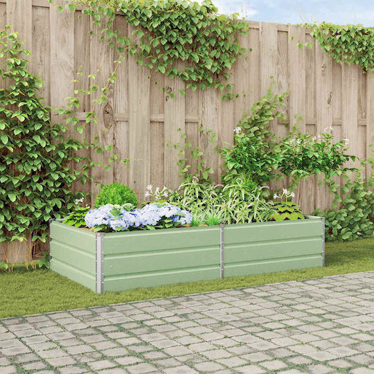 vidaXL Саксия Метал Pastel Green 195x100x45см.