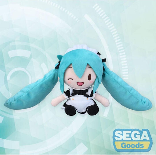 Figurină Plush Mini Fuwa Petit Hatsune Miku Project Diva Arcade Miku Maid Ver Ex 16 Cm