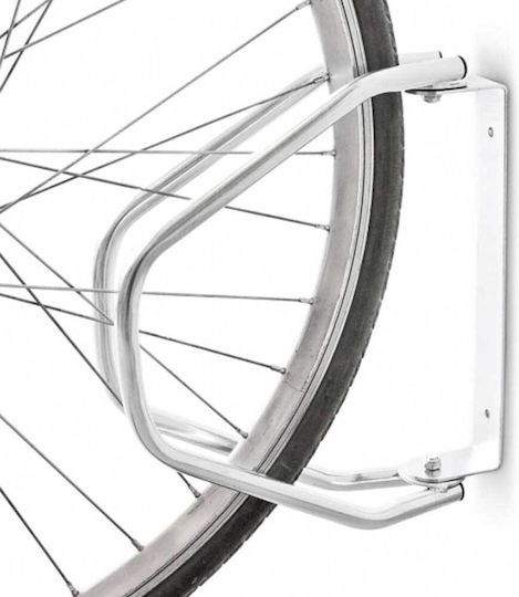 Dunlop Wall Mounted Bicycle Parking Rack Stainless Steel 1 Slot 02839597