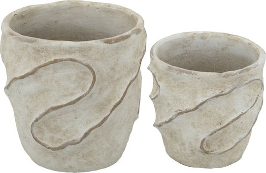 Artekko Cement Κασπώ Τσιμεντένιο Μπεζ 18x18x18εκ. 2τμχ