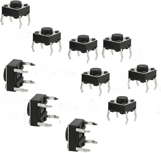 10pcs 6x6x5mm Momentary Tactile Push Buttons Arduino
