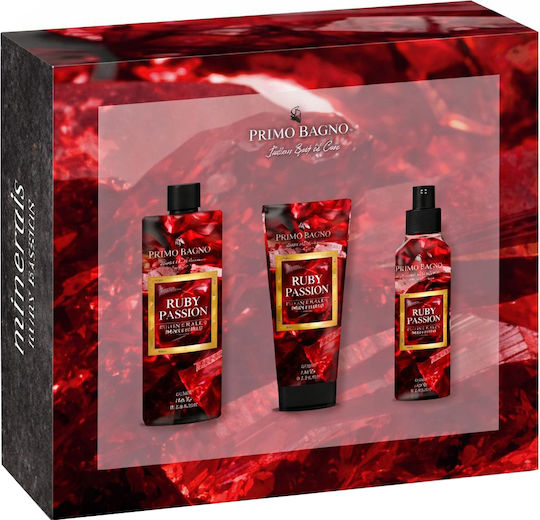 Primo Bagno Ruby Passion Hautpflegeset für Reinigung Körperreinigung 3Stück