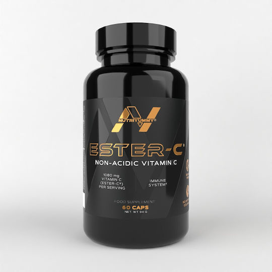 Nutriyummy Ester-c Βιταμίνη για Ενίσχυση του Ανοσοποιητικού, τo Δέρμα & Αντιοξειδωτική δράση 60 κάψουλες