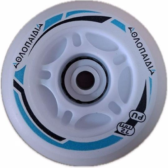 3K Rollerzubehör Led Räder für Rollschuhe 1084 Blau Blau Größe 72mm
