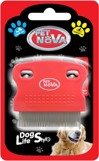 Aqua Nova Comb for Short-Haired Dogs for Coat Grooming Turquoise