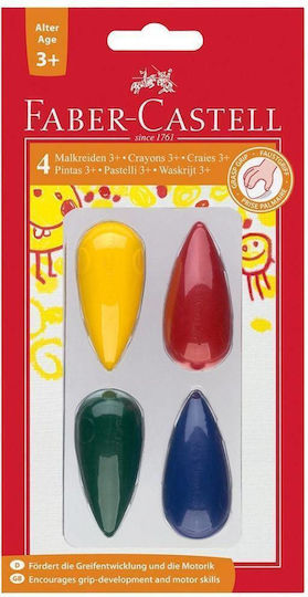 Κηρομπογιες Faber-castell Grasp Crayons 4 Χρωματα