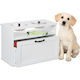 Relaxdays Stainless Steel Feeder in White Color