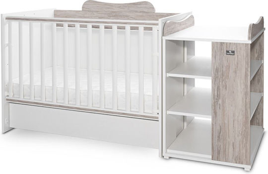 Lorelli Convertible Baby Crib White Artwood