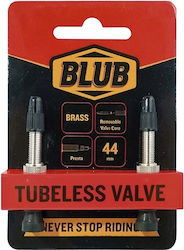 Tubeless Valve Blub Set Brass Silver