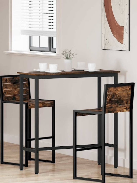 Table Bar Wooden with Metal Frame Coffee 100x40...