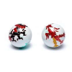 Meditation Therapy Balls 2 Pieces Steel 4cm Zen Meditation Hand Balls Dragons