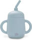 Interbaby Toddler Non Spil Cup Made Of Silicone Blue 175ml
