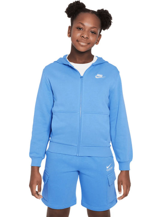 Nike Αθλητική Παιδική Ζακέτα Fleece με Κουκούλα...