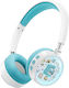 XO BE57 Kabellose Bluetooth Kinder Über Ohr Kopfhörer Blau