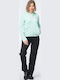 Women's Sweatshirt Jacket Turquoise
