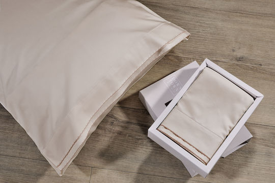 Down Town Home Kissenbezug-Set Beige 52x75cm.