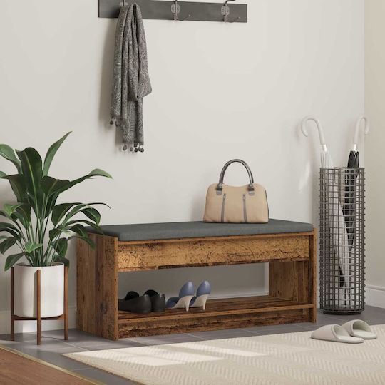 Entry Furniture with Bench Old Wood 103x38x45cm