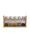 Espiel Bamboo Spice Jars Transparent 5 Pieces
