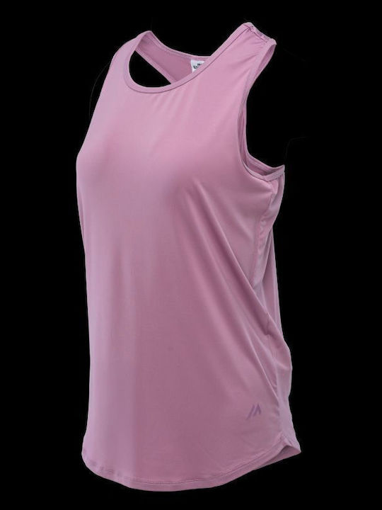 Damen Sport Bluse Ärmellos Rosa