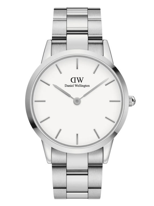 Daniel Wellington Ceas Bărbați Baterie Cu Brățară Din Metal Argintie