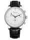 Forsining Herrenuhr 20mm Batterie mit Schwarz Lederarmband