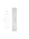 Flush Handle Sliding Doors Recessed White Matte 232-3 Perfect