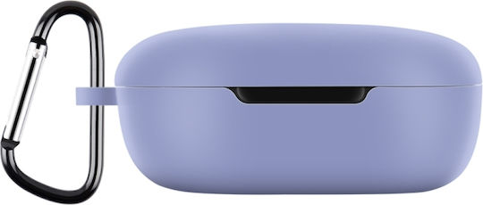 Θήκη Σιλικόνης με Γάντζο σε Λιλά χρώμα για Redmi Buds 4 Lite