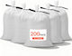 Vevor Trash Bags Reinforced by the Kilo for Rubble 66x40cm 200pcs Beige