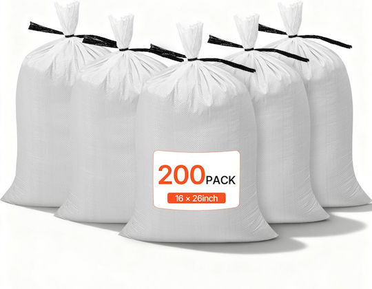 Vevor Trash Bags Reinforced by the Kilo for Rubble 66x40cm 200pcs Beige