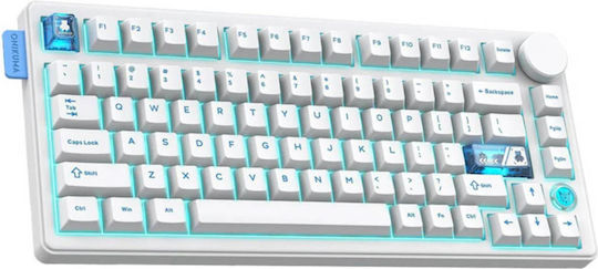 Onikuma MT706 Gaming Tastatur Tenkeyless mit RGB-Beleuchtung (Englisch US) Weiß