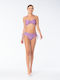 Strapless Bikini Top Purple