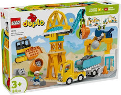 LEGO Duplo 3 in 1 Construction Site and Vehicles για 3+ Ετών 84τμχ