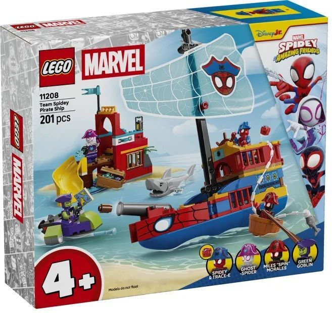 LEGO Spider-Man Team Spidey Pirate Ship για 4+ Ετών 201τμχ
