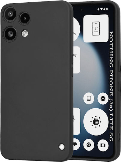 Techsuit Softflex Umschlag Rückseite Silikon Schwarz (Nichts Phone (3a) Lite)