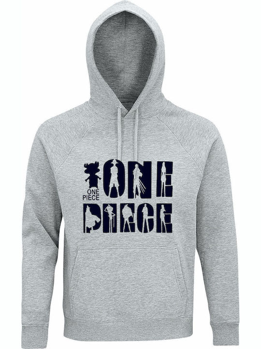 Hoodie Unisex Organic " One Piece Design Charac...
