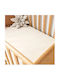 Kotonia Home Cearșaf pentru bebeluși Pentru Patut Bumbac cu Cauciuc Ecru 60x120buc
