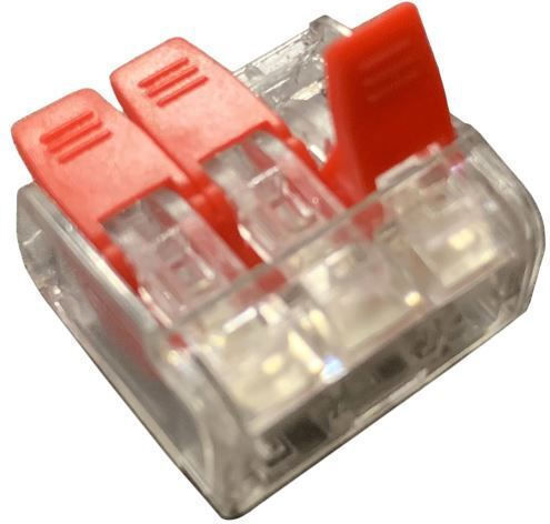 Slim-3 3-pole Clamp Transparent Max 4 Mm² 32a 450v